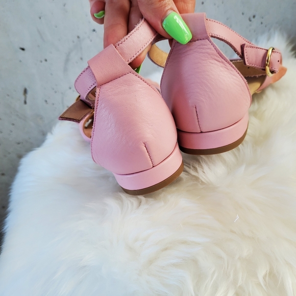 Anthropologie ruffle toe sandal pink size 10 - Picture 6 of 7